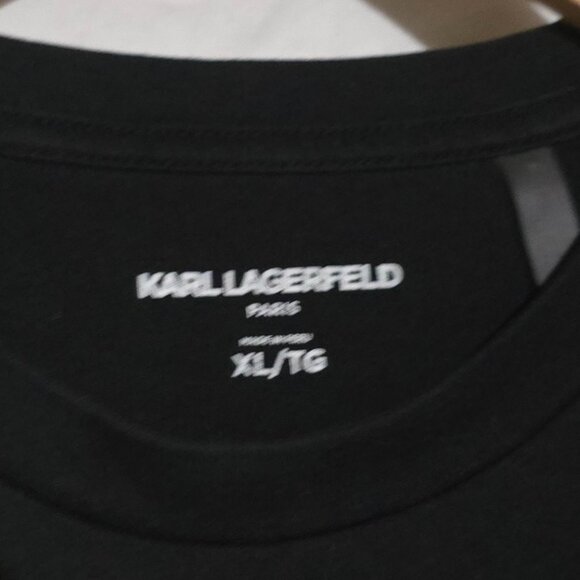 Karl Lagerfeld SS Crewneck - Black Karl Lagerfeld Paris - Sz XL* - Picture 2 of 4